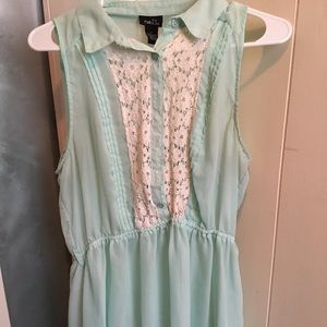 Light teal mint dress